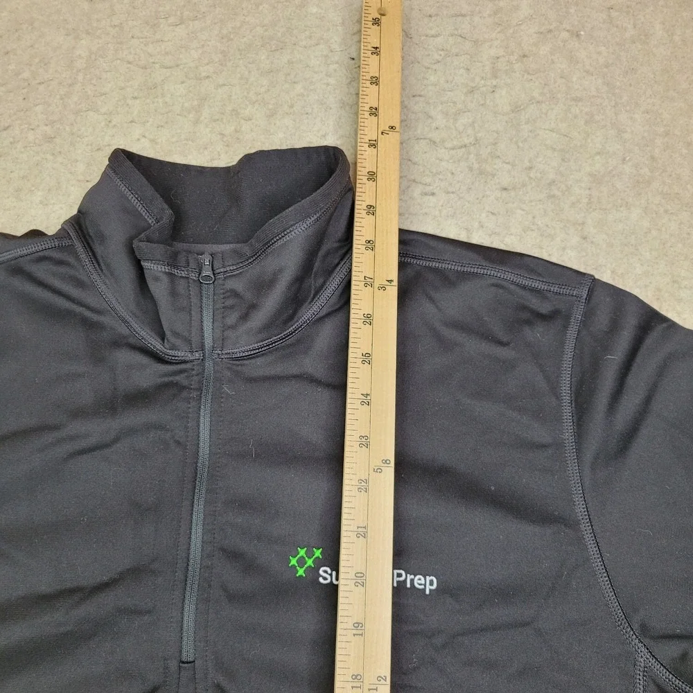 The North Face 1/4 Zip Mens XL Black Pullover Mock Neck Outdoor Performance Logo